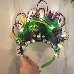 Mardi Gras Light Up Headpiece